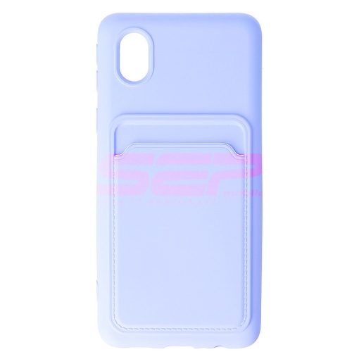 Husa TPU Card Holder Samsung Galaxy A01 Core Lavander