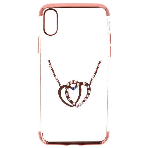 Husa TPU Diamonds Apple iPhone X HEARTS