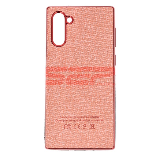 Husa TPU Leather Denim Samsung Galaxy Note 10 Plus Rose Gold