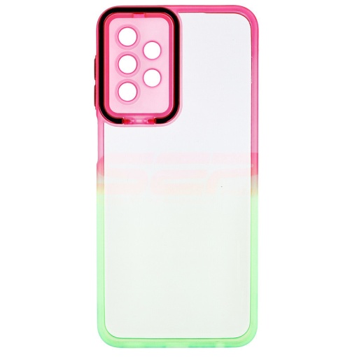 Husa TPU+PC Gradient Frame Samsung Galaxy A23 5G Pink-Green