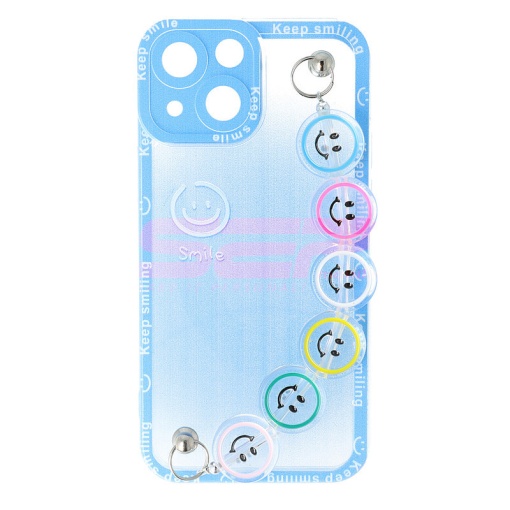 Husa TPU Smiley Chain Apple iPhone 13 mini Blue