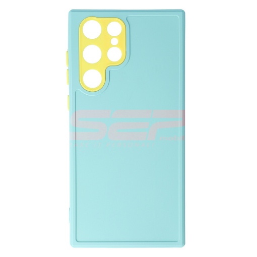 Husa TPU Soft Matte Samsung Galaxy S22 Ultra Aqua