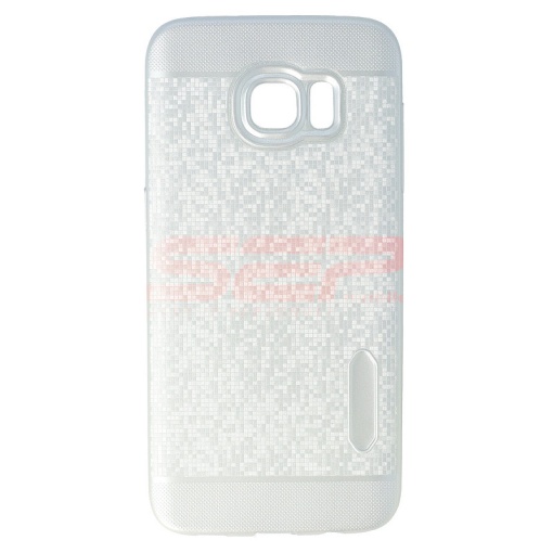 Husa TPU Water Cube Samsung Galaxy S7 Edge SILVER