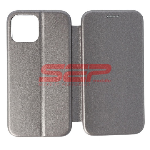 Husa FlipCover Round Apple iPhone 13 mini Fossil Gray