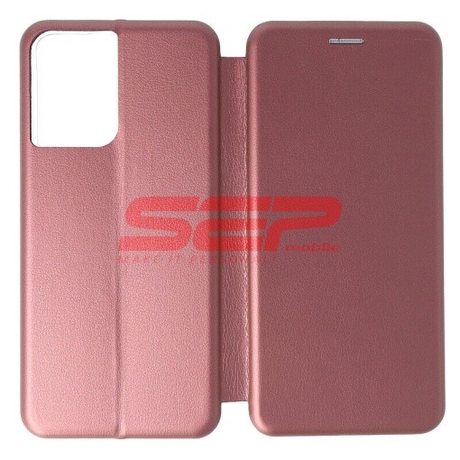 Husa FlipCover Round Motorola Moto G55 5G Wine