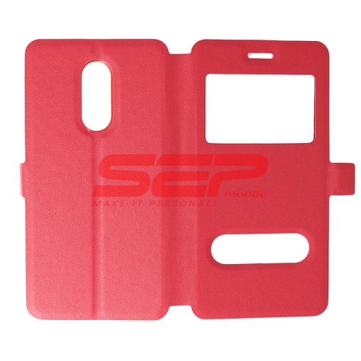 Husa FlipCover Smart View Lenovo K6 Note RED