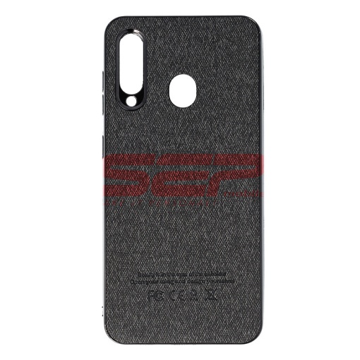 Husa TPU Leather Denim Samsung Galaxy A60 Black