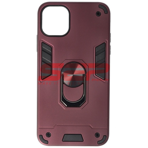 Husa TPU+PC Armor Ring Case Apple iPhone 11 Pro Max Wine