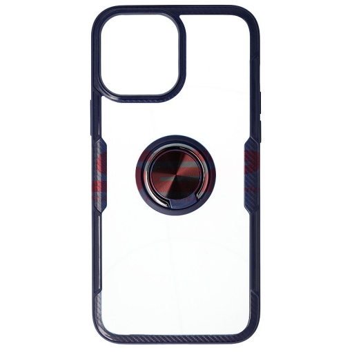 Husa TPU+PC Carbon Ring Case Apple iPhone 13 Pro Max Blue