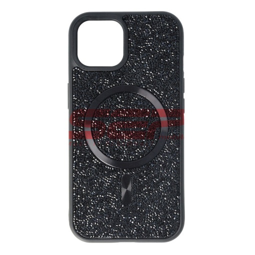 Husa TPU+PC Diamonds Magsafe Apple iPhone 15 Black