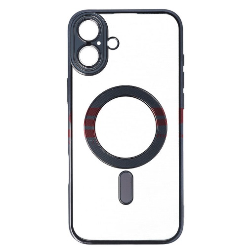 Husa TPU Plating Frame Magnetic Magsafe Apple iPhone 16 Plus Black