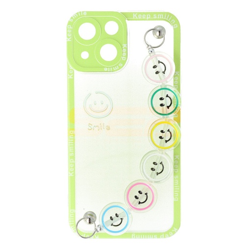 Husa TPU Smiley Chain Apple iPhone 13 mini Green