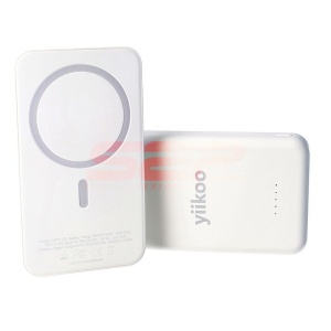 Acumulator universal extern Powerbank Magnetic Wireless Yiikoo 10000mAh 15W WHITE - Img 3