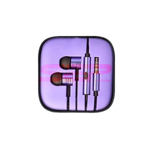 Casti audio In-Ear Stereo Metal universal 3,5mm PURPLE
