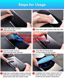 Folie protectie display sticla UV Gel Apple iPhone SE 2020 - Img 3