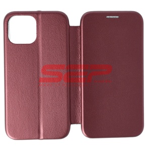 Husa FlipCover Round Apple iPhone 13 mini Wine - Img 1