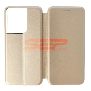 Husa FlipCover Round Oppo Reno8 5G Gold