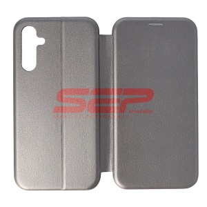 Husa FlipCover Round Samsung Galaxy A15 Fossil Grey