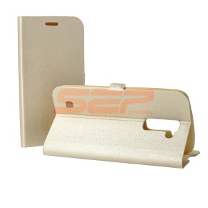 Husa FlipCover Stand Magnet LG K10 (2017) GOLD