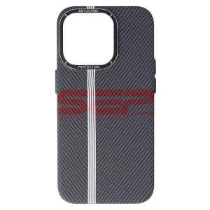 Husa PC MetalRing Carbon Apple iPhone 14 Pro Graphite