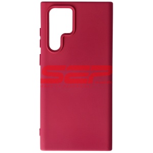 Husa silicon High Copy Samsung Galaxy S22 Ultra Burgundy