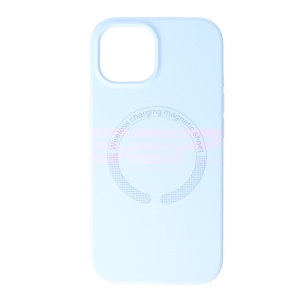 Husa silicon Mag Cover Apple iPhone 15 Baby Blue