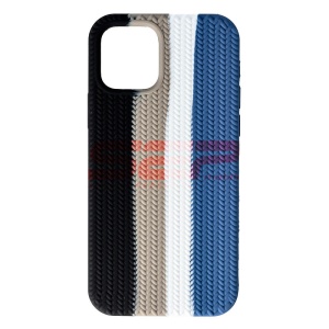 Husa silicon Woven Texture Apple iPhone 12 Pro Storm