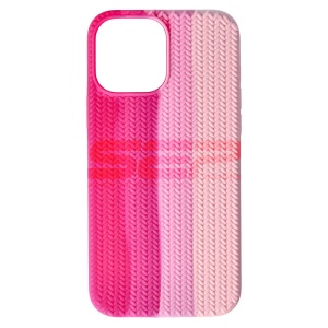 Husa silicon Woven Texture Apple iPhone 13 Pro Max Lollipop