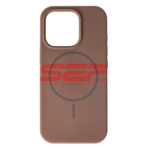 Husa Soft Silicone Magsafe Apple iPhone 16 Pro Brown - Img 1