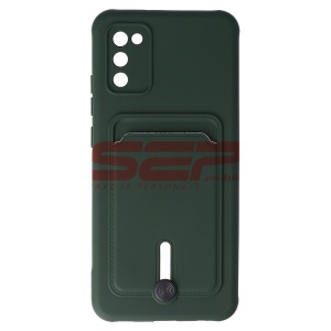 Husa TPU Card Holder Samsung Galaxy A02s Dark Green - Img 1