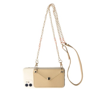 Husa TPU Crossbody Wallet Apple iPhone 11 Pro BEIGE - Img 1