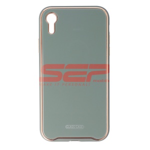 Husa TPU & Glass Luxury Apple iPhone XR Midnight Green