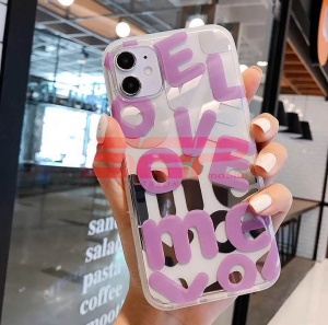 Husa TPU IMD LOVE Letters Apple iPhone 12 Pro Max PURPLE - Img 2