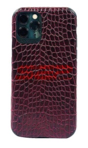 Husa TPU Leather Crocodile Samsung Galaxy A30s Burgundy - Img 2