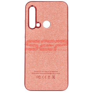 Husa TPU Leather Denim Huawei P20 Lite 2019 Rose Gold - Img 1