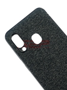 Husa TPU Leather Denim Samsung Galaxy A40 Black - Img 3
