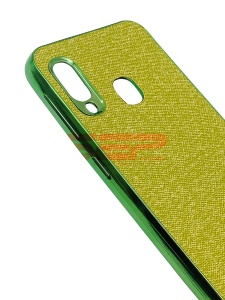 Husa TPU Leather Denim Samsung Galaxy A50 Green - Img 3