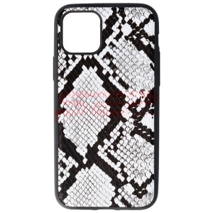 Husa TPU Leather Snake Apple iPhone 11 Pro Silver - Img 1