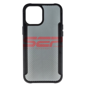 Husa TPU+PC Carbon Fiber Apple iPhone 12 Pro Max Black - Img 1