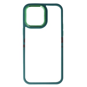 Husa TPU+PC Shell Clear Cover Apple iPhone 14 Pro Max Green - Img 2