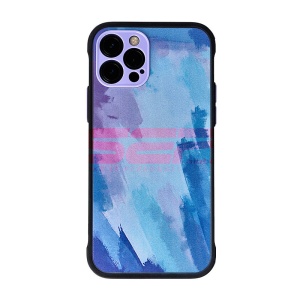 Husa TPU+PC Watercolor Apple Iphone 12 Pro Max Blue - Img 1
