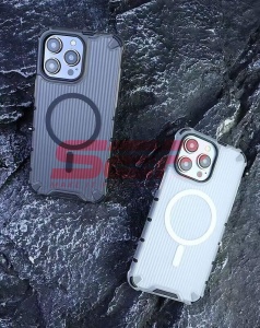 Husa TPU+PC Waves Apple iPhone 15 Pro Clear - Img 5