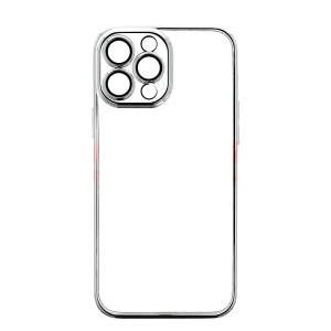 Husa TPU Plating Frame Apple iPhone 13 Pro Max Silver - Img 2