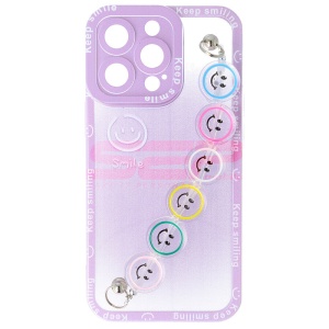 Husa TPU Smiley Chain Apple iPhone 13 Pro Purple