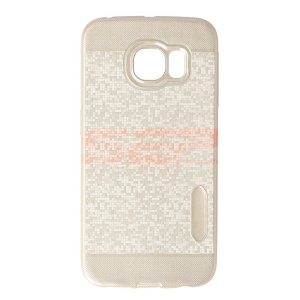 Husa TPU Water Cube Samsung Galaxy S6 Edge GOLD