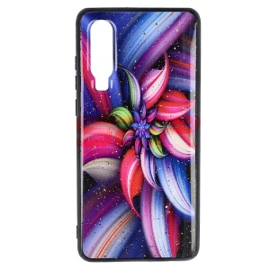 Husa UV Copy Glass Huawei P30 Flower - Img 1