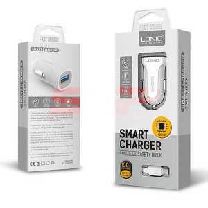 Incarcator auto USB LDNIO 2.4A DL-C17 - Img 1