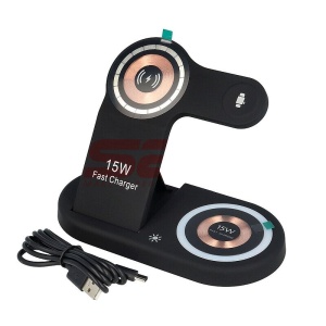 Incarcator retea wireless Fast Charge 4 in 1 15W H50 - Img 1