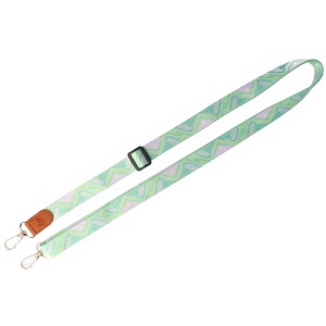 Snur textil dublu telefon mobil cu carabine Neon Tide - Img 3