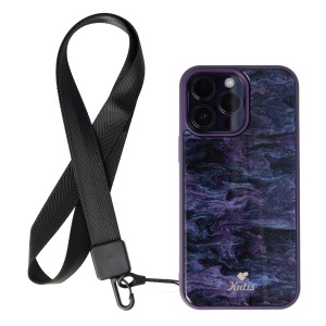 Snur textil Lines pentru telefon mobil Black